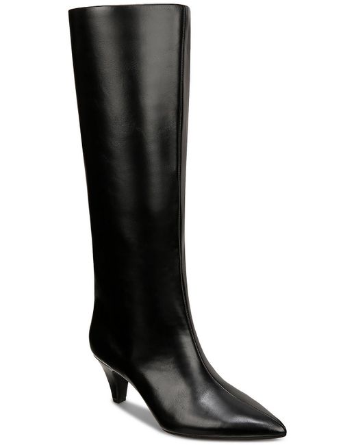 Alfani Black Kaia Faux Leather Tall Knee-high Boots
