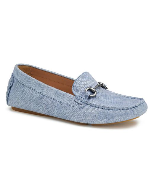 Johnston & Murphy Blue maggie Suede Driving Loafers
