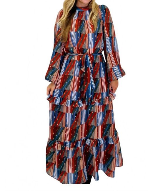 J joy Red Adele Maxi Dress