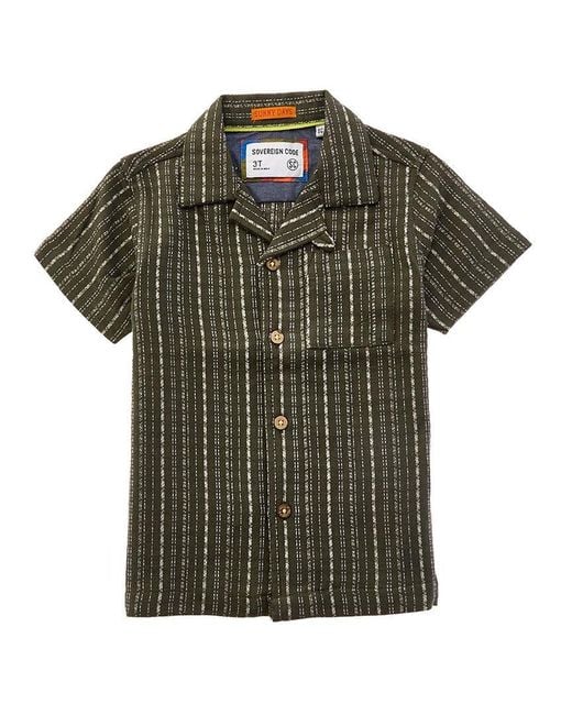 Sovereign Code Green Evander Button Front T-Shirt for men