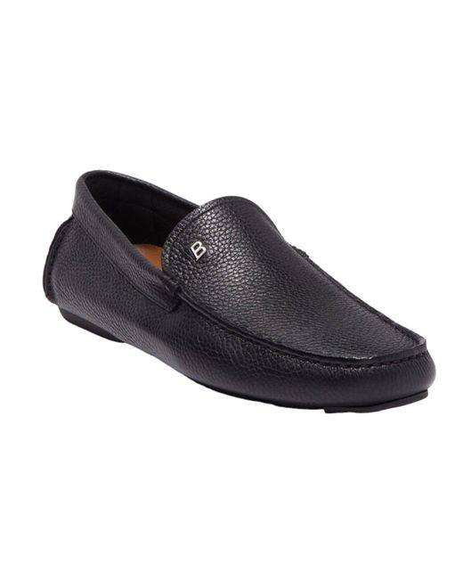 Bally Black Wander 6220101 Pebbled Grained Loafers for men