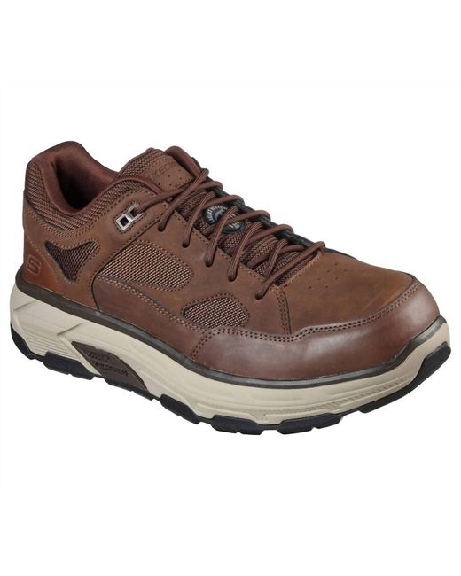 Skechers Brown Max Stout Work Shoe for men