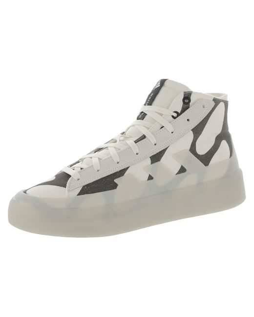 Adidas White Znsored Hi Printed Lifestyle High-top Sneakers for men