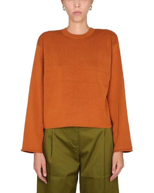 Proenza Schouler X White Label Women's Orange Silk Blend Knit Top