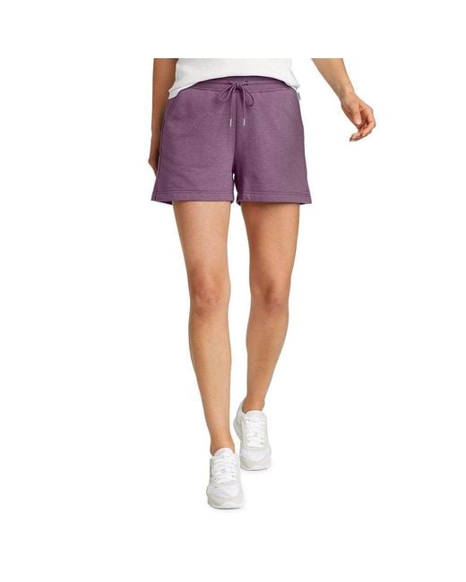 Eddie Bauer Purple Camp Fleece Shorts
