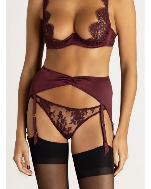 Coco De Mer Orange Camellia Suspender