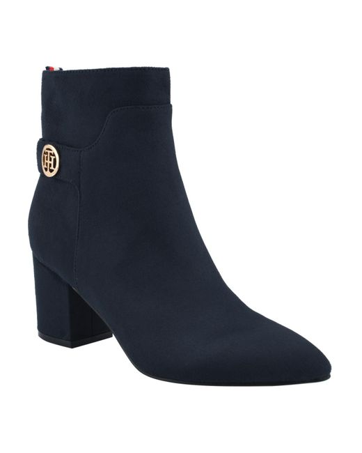 Tommy Hilfiger Blue Hazelle Dressy Pointed Te Booties