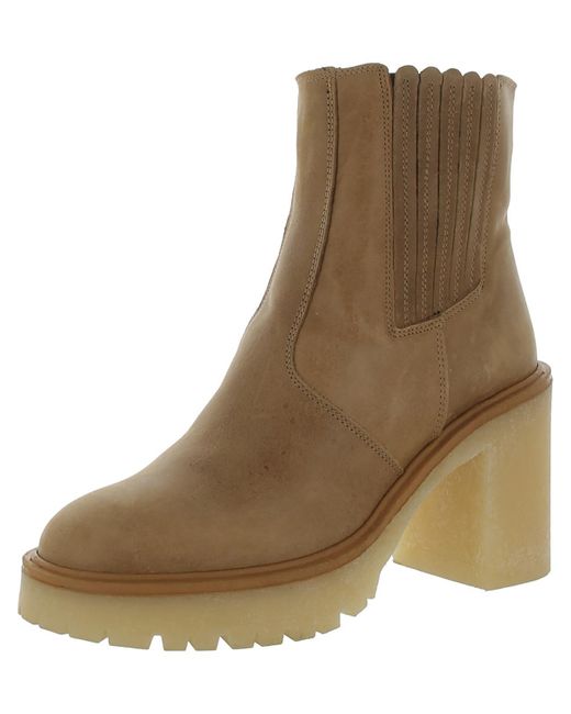 Free People Natural Leather Booties