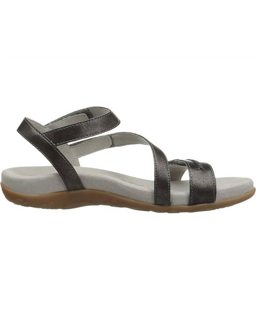 Aetrex Gray Gabby Sandals