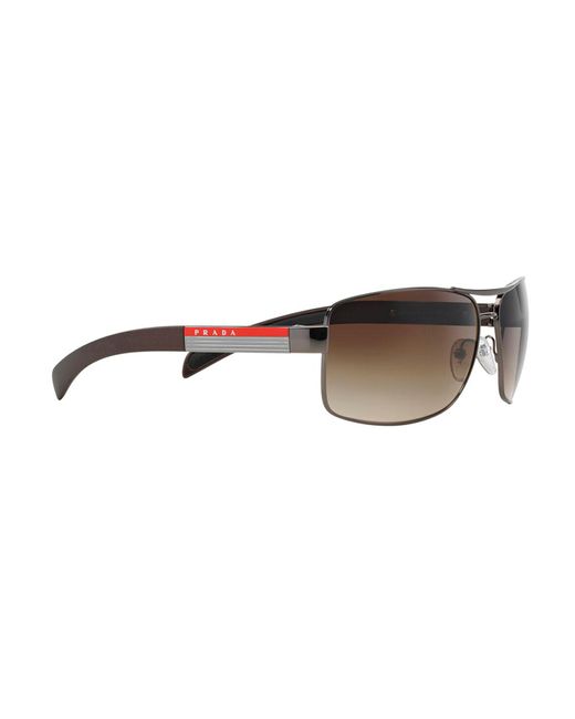 Prada Linea Rossa Ps 54is 5av6s1 Navigator Sunglasses in Black for