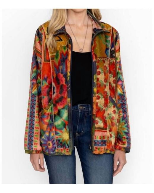 Johnny Was Red Joan Sherpa Jacket (Reversible)
