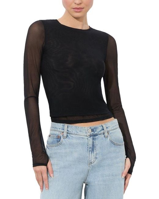 Alice + Olivia Black Delaina Top