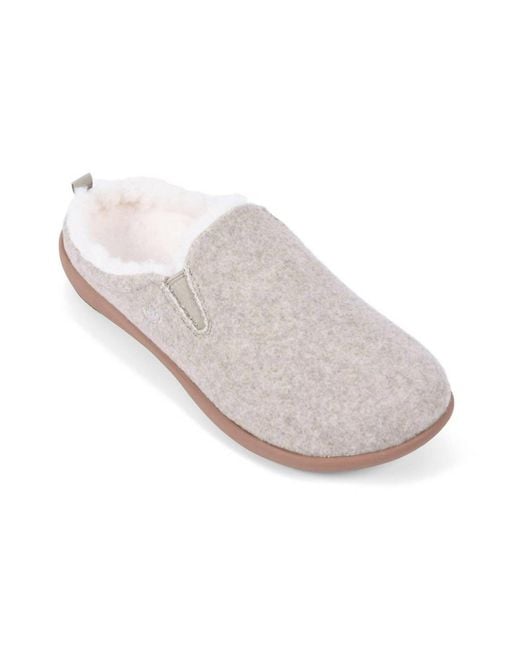 Spenco White Dundee Slipper