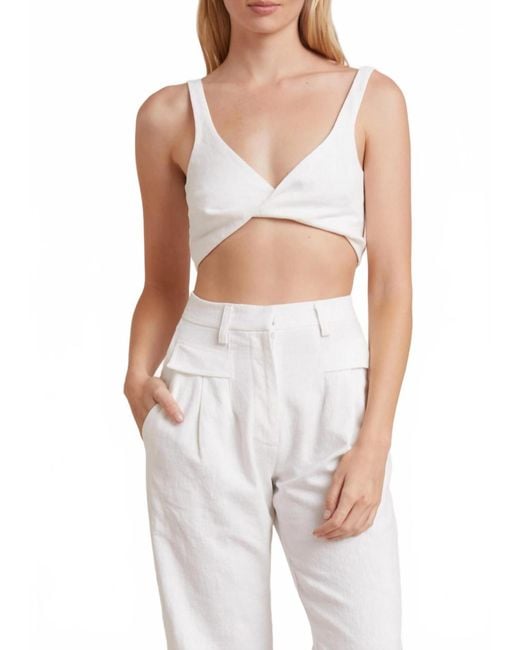 Bec & Bridge White Phoebe Top