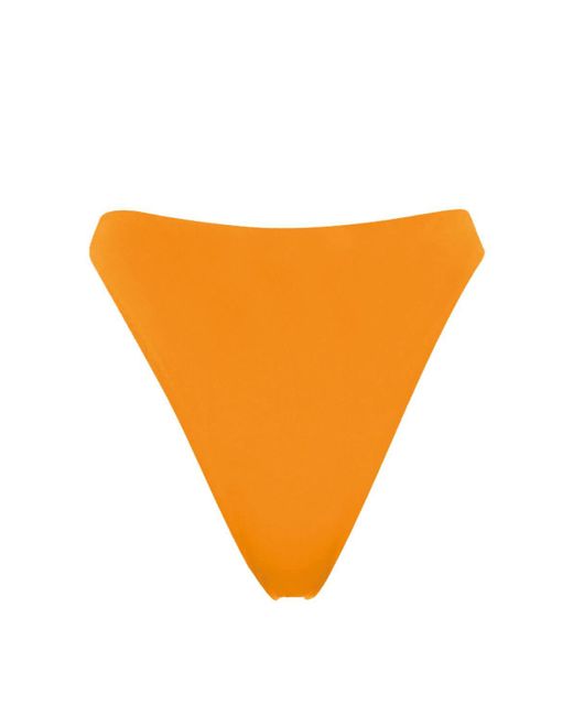 AEXAE Orange Triangle High Cut Bikini Bottom