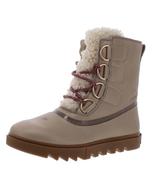 Sorel Joan Of Winter Lux Arctic Boots Brown | Fur in Lite Lined Next Faux Lyst Leather