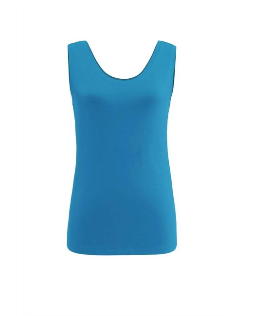 Dolcezza Blue Basic Essentials Tank Top