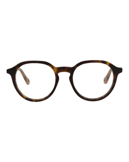 Chloé Brown Round-Frame Bio Acetate Optical Frames