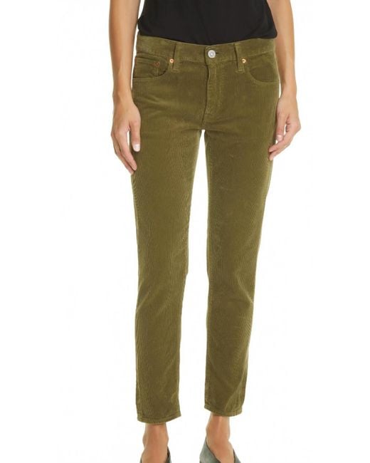 Moussy Green Ailey Corduroy Pant
