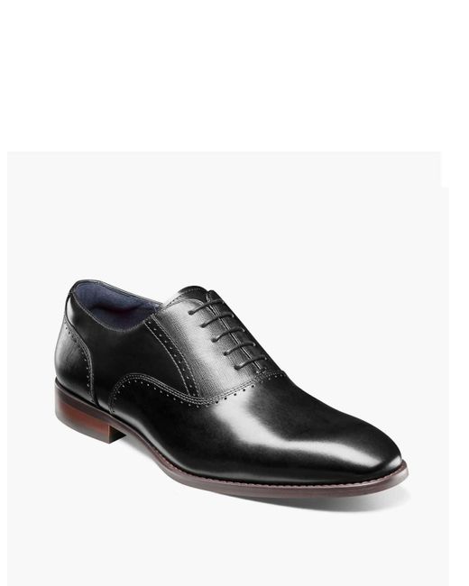 Stacy Adams Black Kalvin Plain Toe Oxford Shoe for men