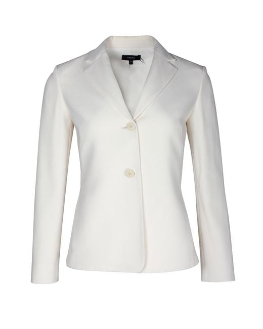 Theory Gray Pleat Blazer