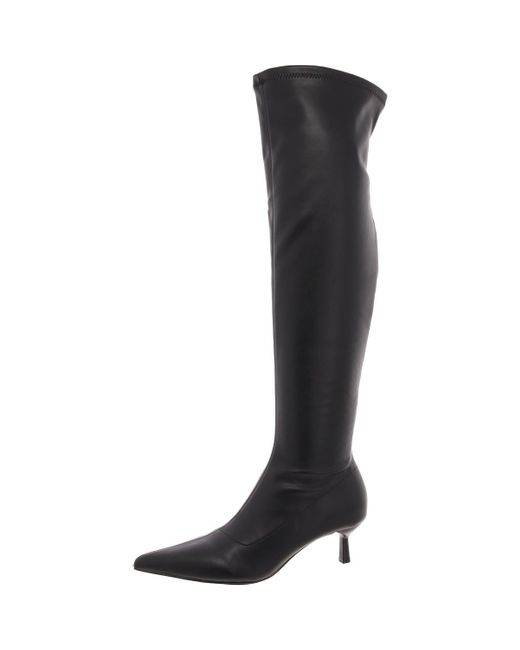 Madden Girl Brown Deserai Kitten Over-The-Knee Boots