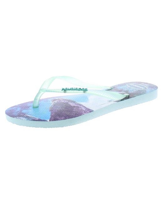 Havaianas Blue Sandals Thong Flip-flops