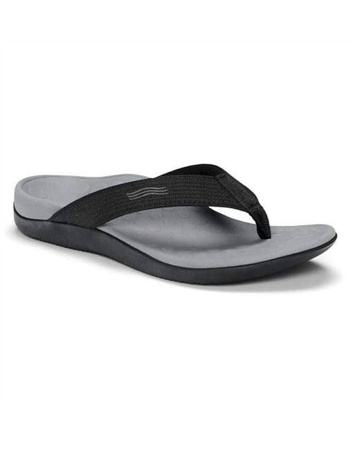 Vionic Black The 44 Wave Sandal for men