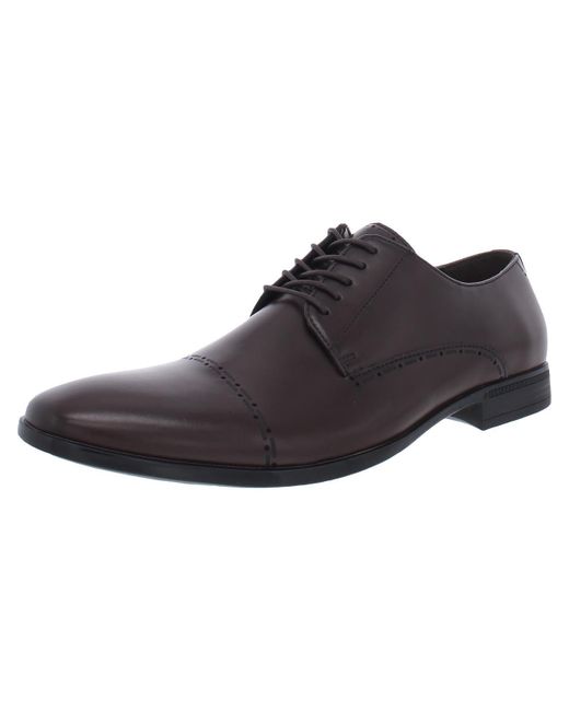 Kenneth Cole Reaction Eddy Brg Faux Leather Brogue Cap Toe Oxfords in ...
