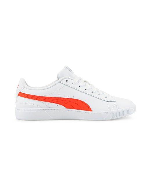 PUMA Vikky V3 Leather Sneakers in White | Lyst