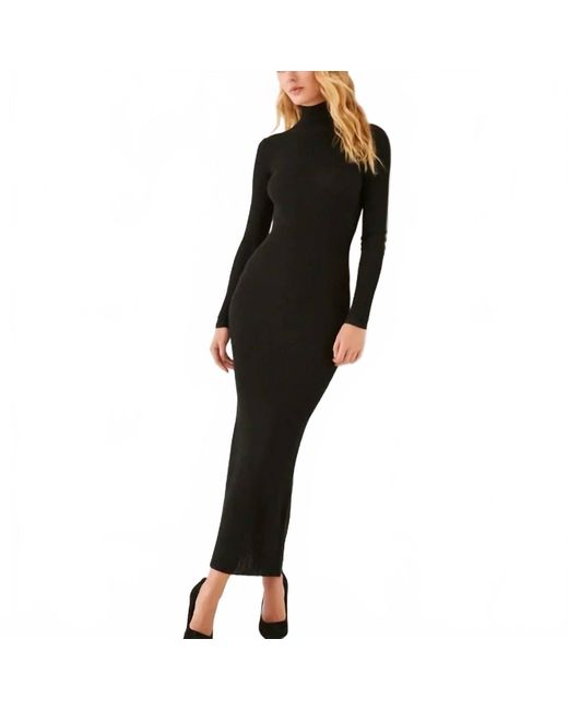 Something Navy Women's Black Turtleneck Open Back Sweater Dress -  www.ice4pros.com.br