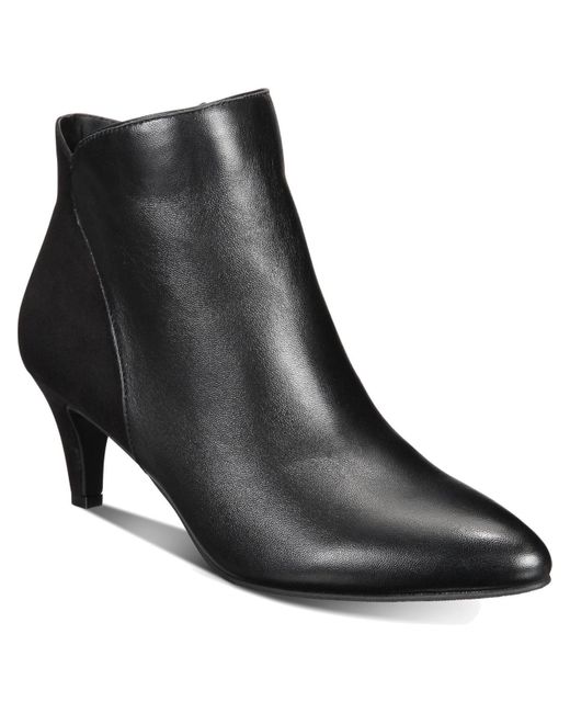 Alfani Black Harpper Zipper Booties Ankle Boots