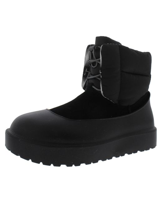 Ugg Black Maxi toggle Faux Suede Winter Winter & Snow Boots