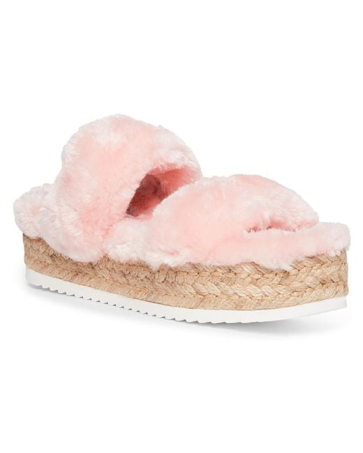 steve madden sandals fur