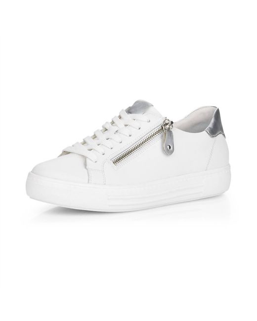 Remonte Low Top Sneaker In White