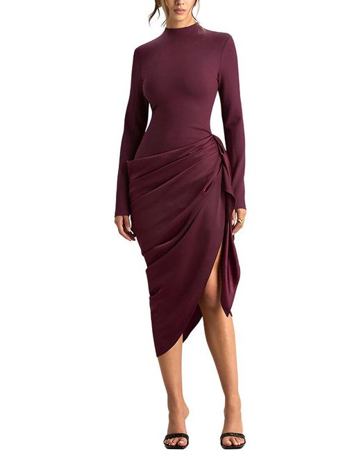 burgundy midi bridesmaid dress [Final Sale] Burgundy Lace V-Neck Sleeveless Midi Length Chiffon Flowy Bridesmaid Dresses Burgundy / XXL / N18