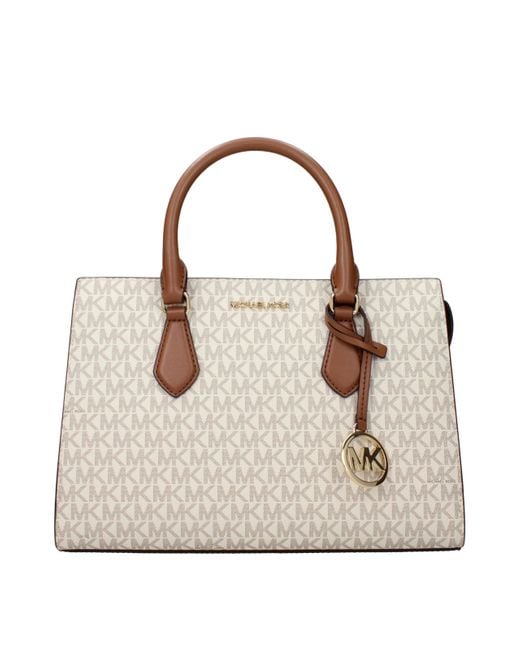 Michael Kors White Fabric Handbag