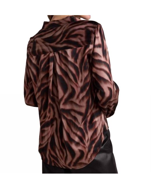 Bella Dahl Brown Clean Woodland Shirt