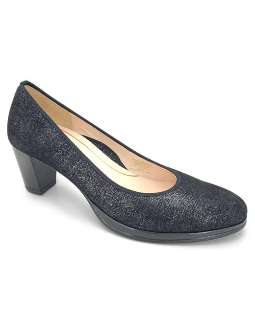 Ara Blue Ophelia Glit Pump Heeled Shoes