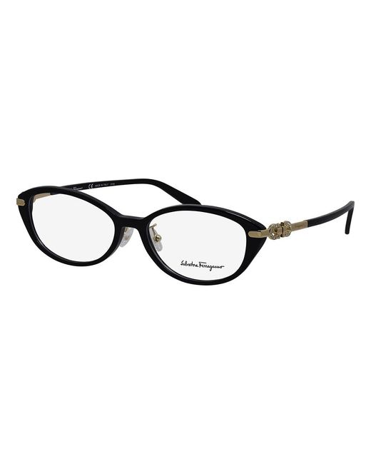 Ferragamo Sf 2882ra 001 54mm Oval Eyeglasses 54mm in Black | Lyst