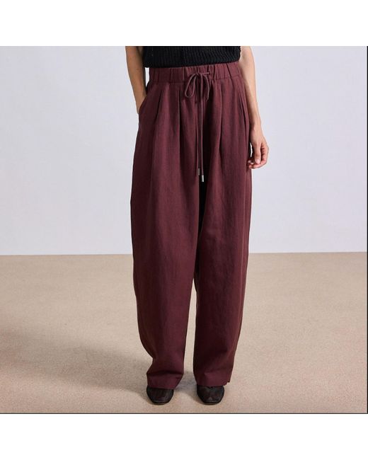 Apiece Apart Red Manu Drawstring Pant