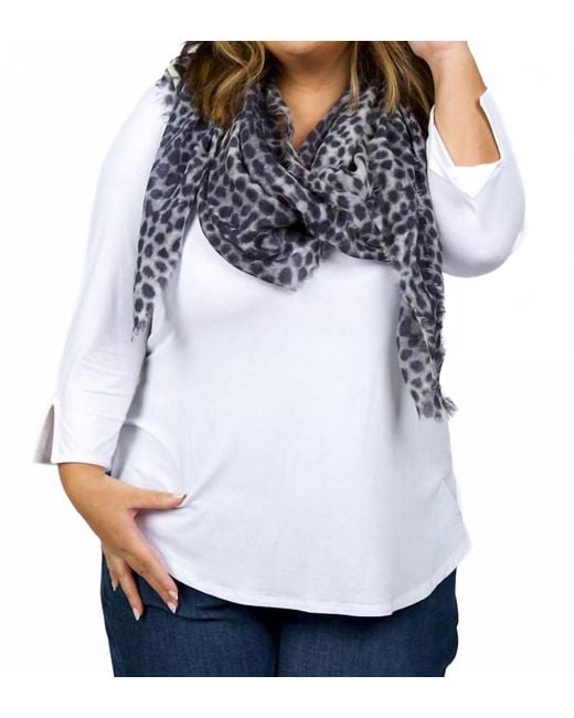 Echo White Leopard Wrap