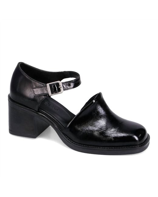 BUENO Black Rita Heel Sandal