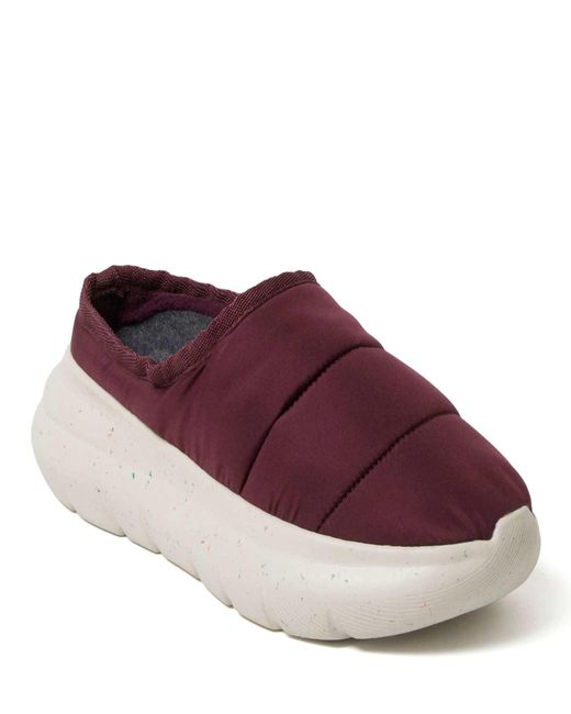 Dearfoams Purple Ontario Slip-On Clog With Regnr8
