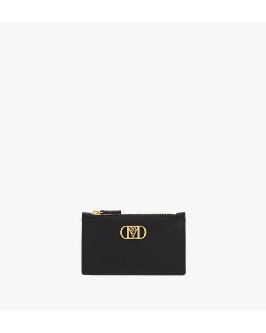 MCM Mode Travia Zip Card Case In Spanish Leather in Black Lyst