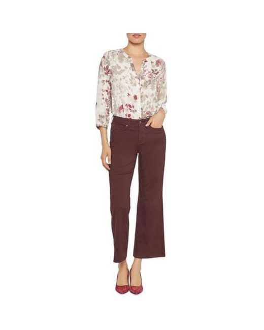 NYDJ Plus Julia Relaxed Cotton Flared Jeans