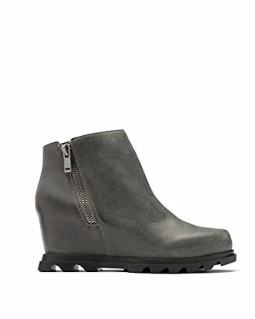 Sorel Black Joan Of Arctic Wedge Iii Zip Boots