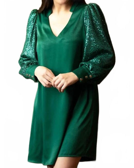 Michelle Mcdowell Women's Green Jordan Dress
