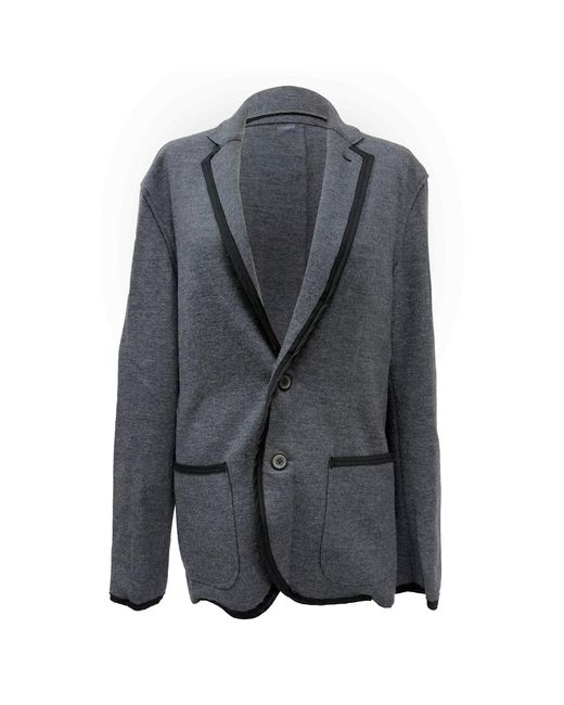 Lanvin Gray Single-Breasted Notch Collar Blazer