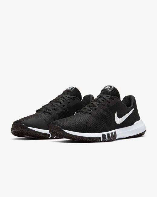 Nike Black Flex Control 4 Cd0197-002 /white Athletic Training Shoes Ndd998 for men